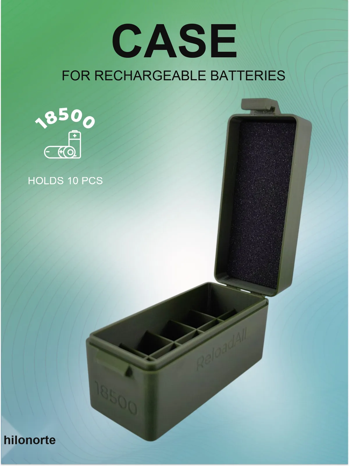 Organiser box for 10 × 18500 cells