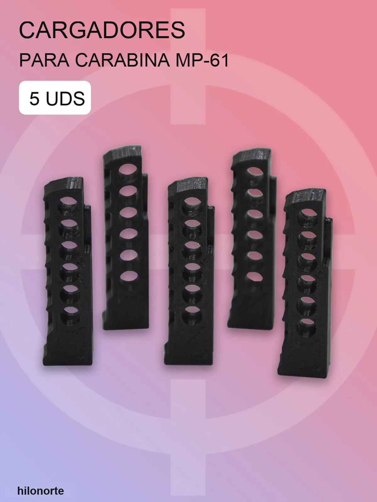 Cargadores 4,5 mm para Baikal MP-61 (IZH-61), 5 uds.