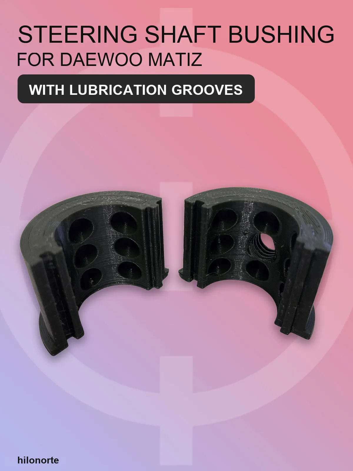 Steering column bushing for Daewoo Matiz with grease grooves