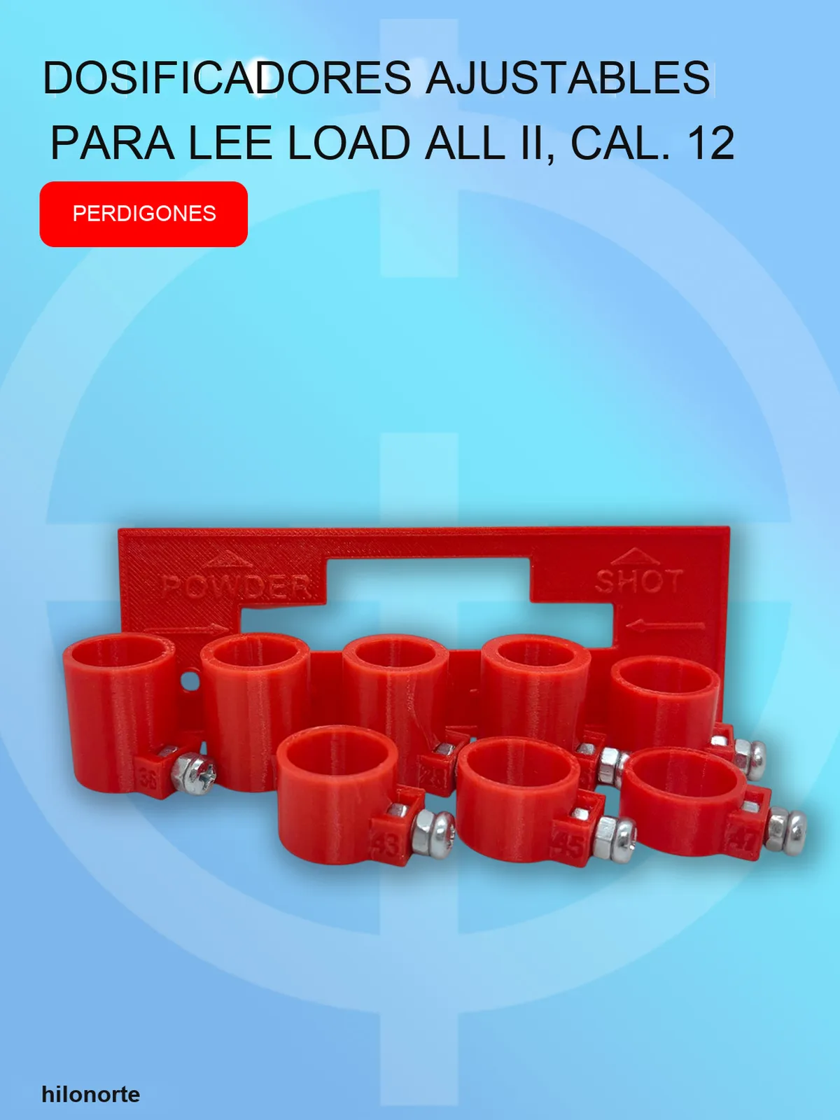 Medidas regulables de perdigón para Lee Load-All 2 (8 uds.)