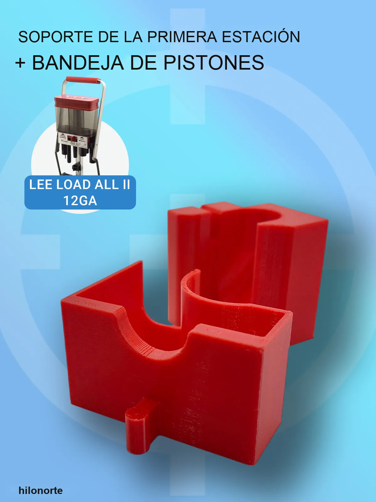 Soporte del primer poste + bandeja de pistones para Lee Load-All 2
