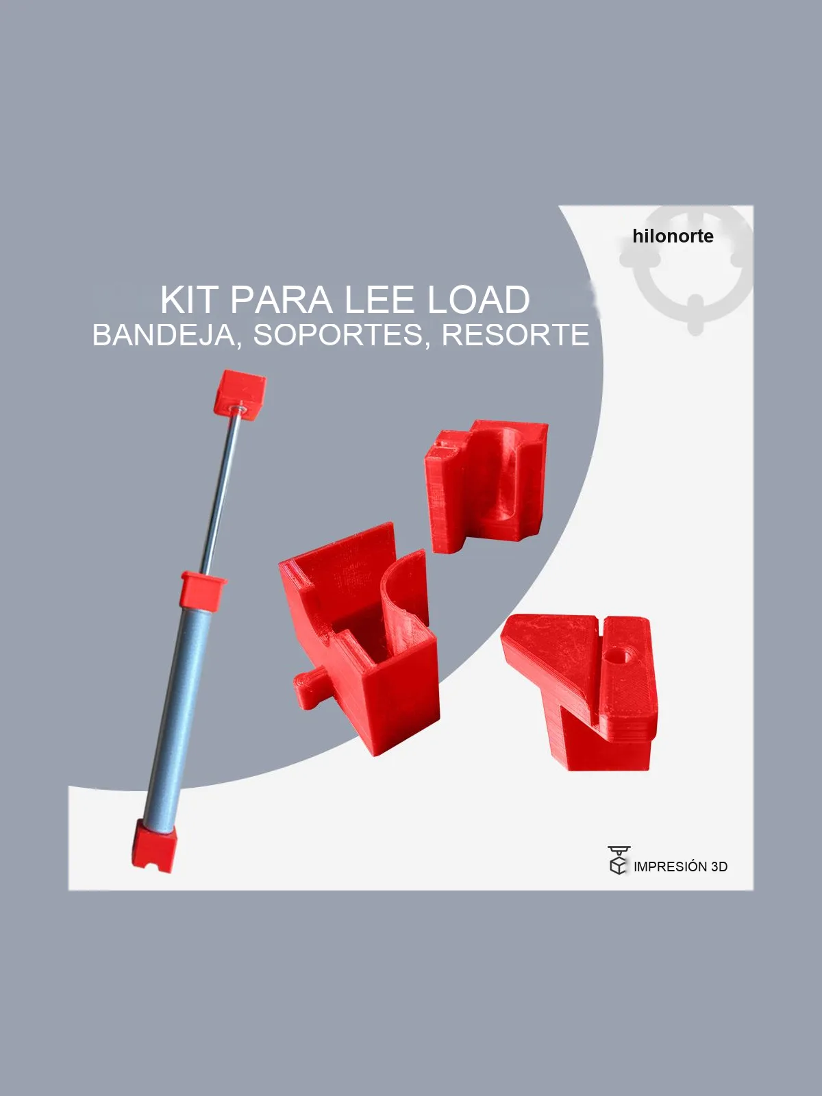 Soportes de postes, bandeja y muelle de gas para Lee Load-All 2