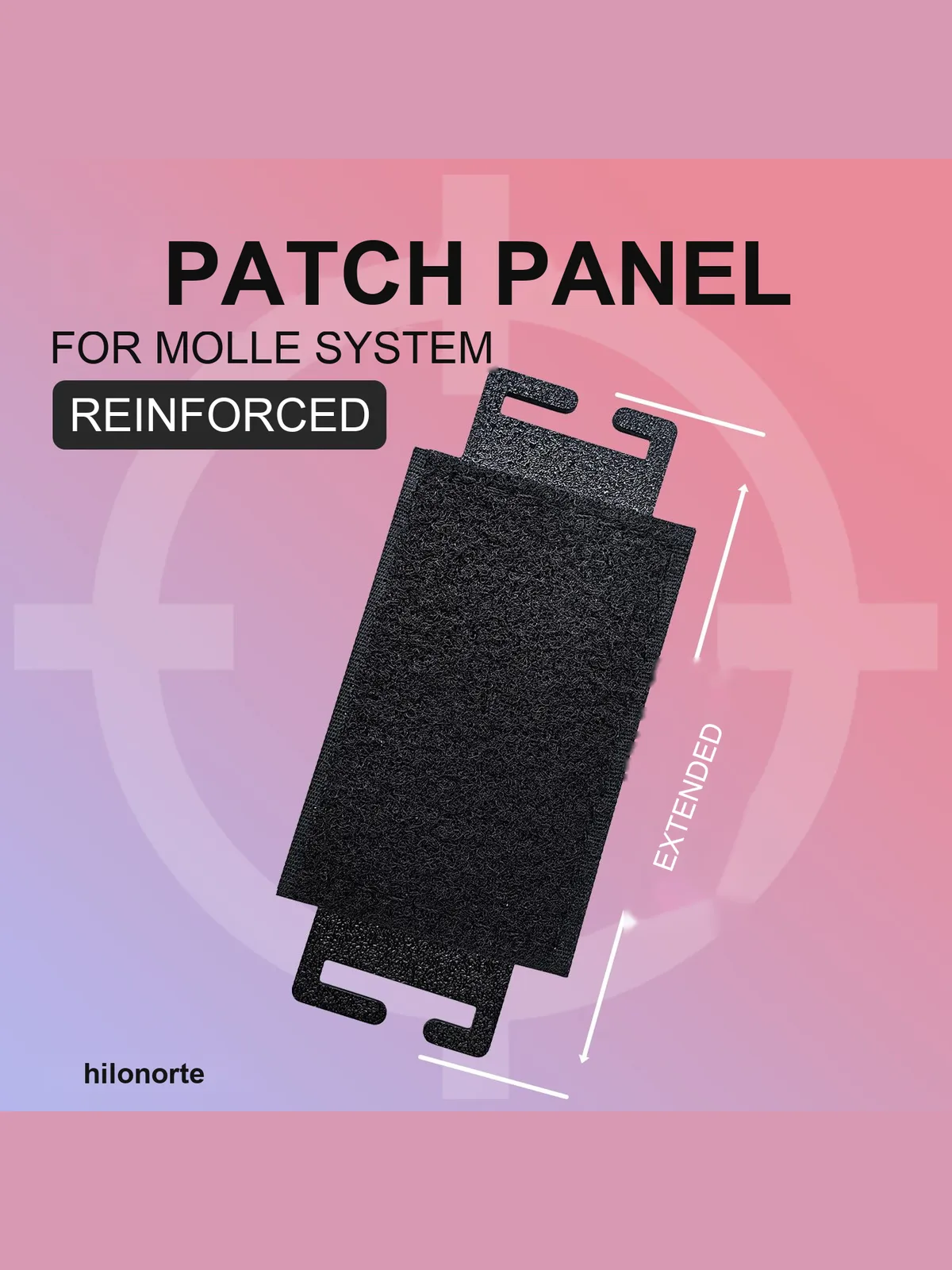 MOLLE velcro patch panel 50×75 mm, long
