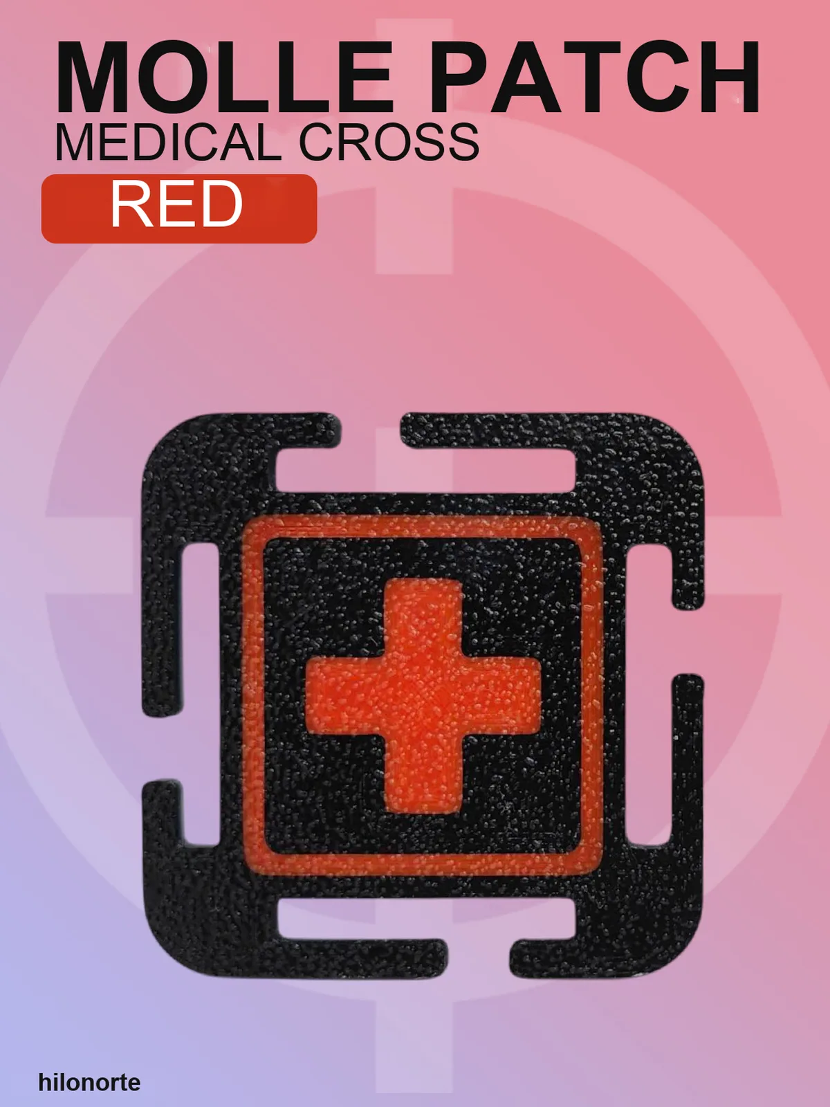 MOLLE medical cross patch 50×50 mm
