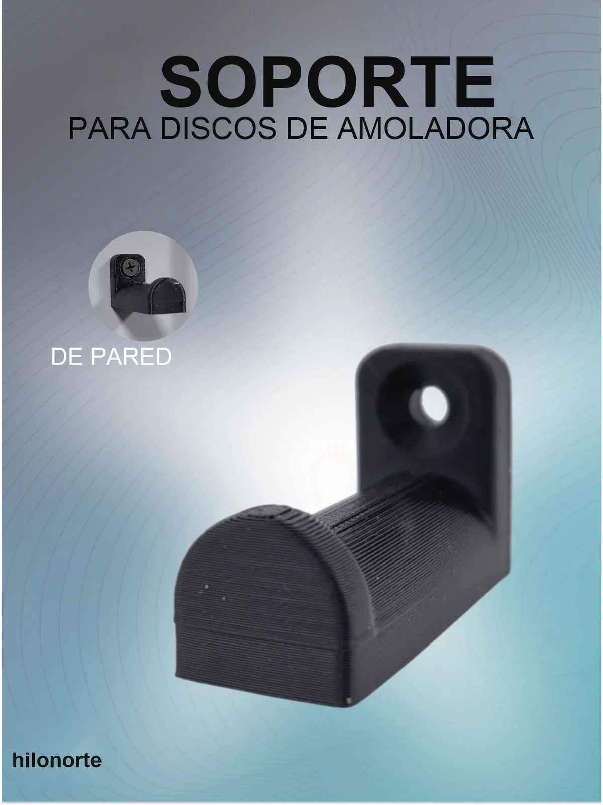 Soporte de pared para discos de amoladora