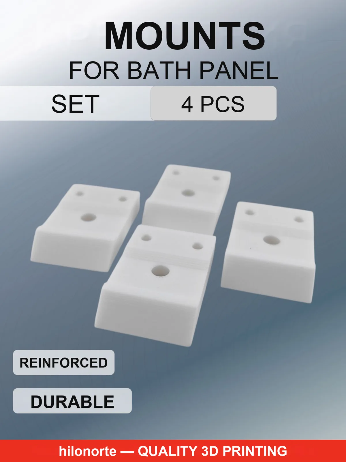 Brackets for acrylic bath panel (4 pcs)