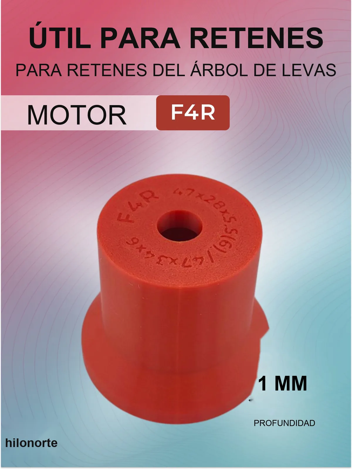 Útil para montar los retenes del árbol de levas Renault F4R